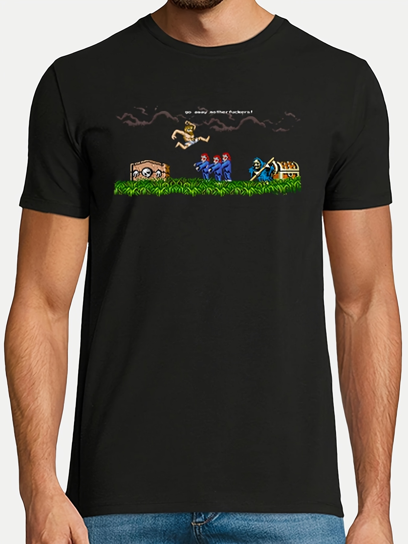 Retro Gaming Art - T-shirt da uomo con grafica retrò