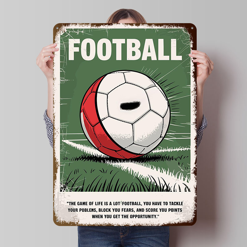 Retro Gaming Quotes - Poster con citazioni di pallone da