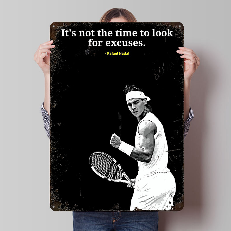 Retro Gaming Quotes - Poster in Metallo con Citazioni di