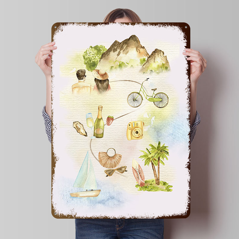 World Of Retro Gaming - Poster Stampato 'Viaggia nel Mondo', Arte