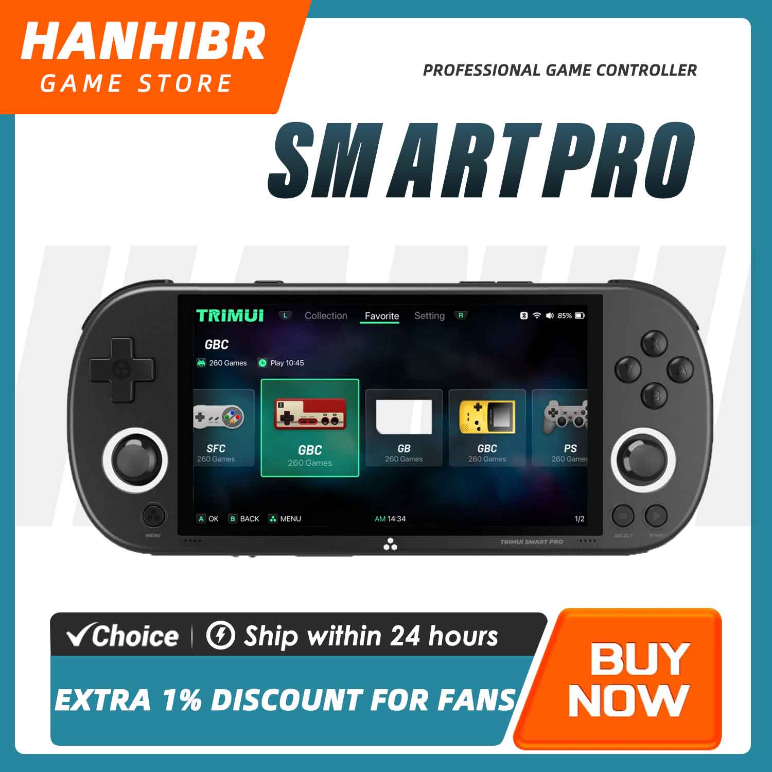 Retro Gaming Monitor - Console di Gioco Portatile TRIMUI SMART