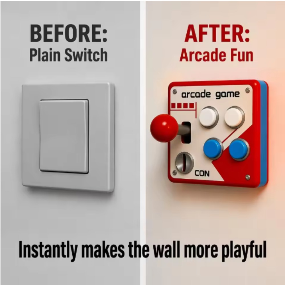 Game Retro Gaming - Copertura per Joystick Arcade Retrò, Decorazione