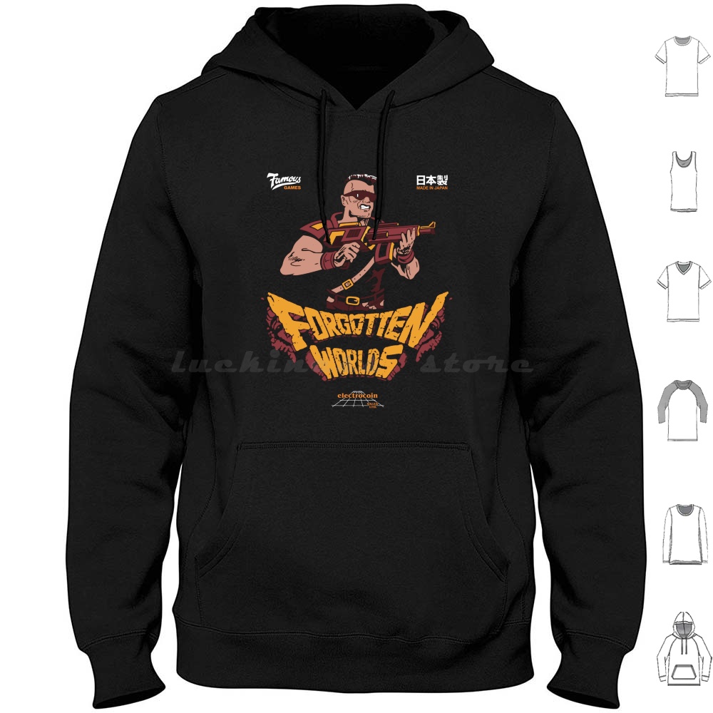 World Of Retro Gaming - Felpe con cappuccio Forgotten Worlds Retro