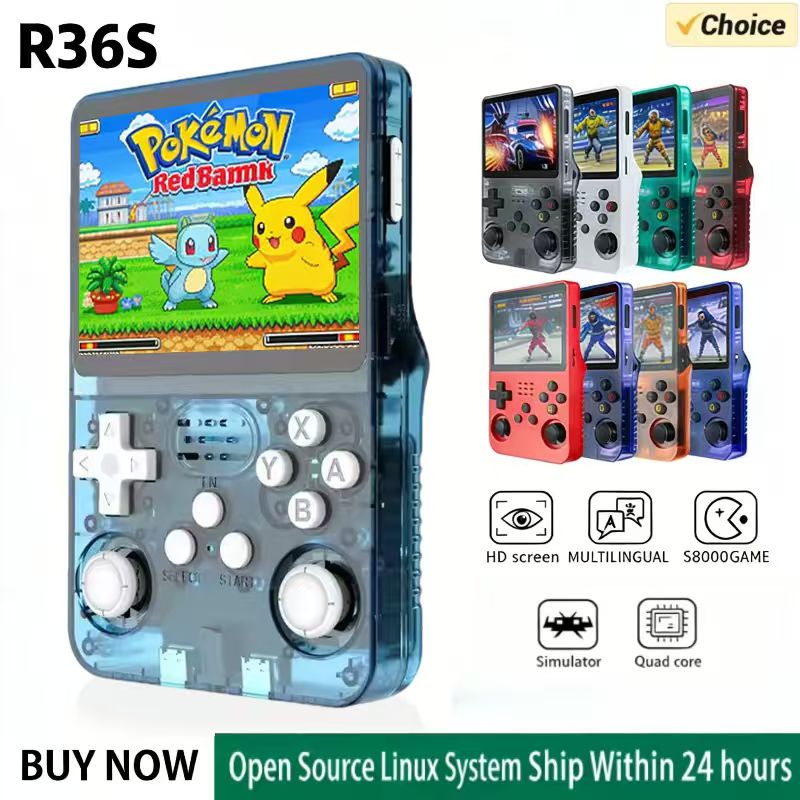 Retro Gaming R36S - Console di Gioco Portatile R36S con