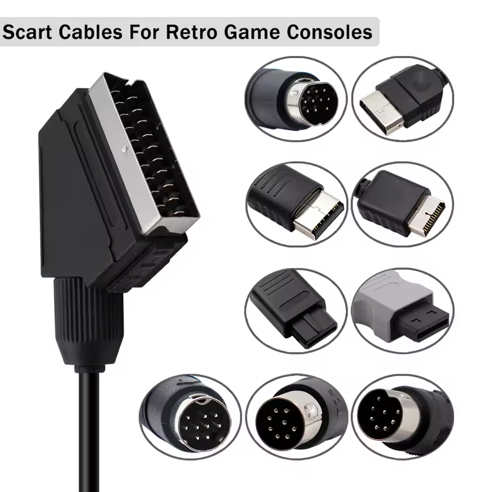 Retro Gaming Cables - Cavo Scart RGB per SEGA Dreamcast