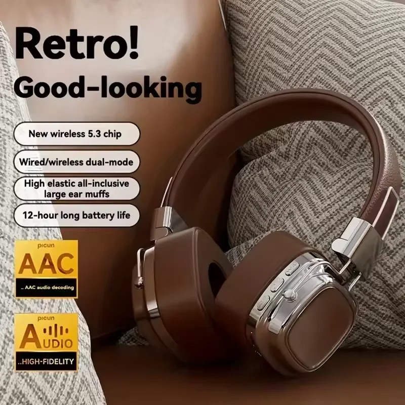 Retro Gaming Cables - 2025 Nuove cuffie Bluetooth wireless pieghevoli