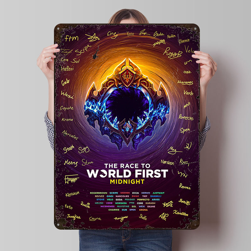 World Of Retro Gaming - Poster 'Race to World First Midnight
