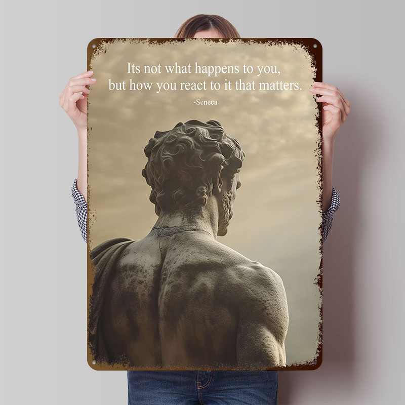 Retro Gaming Quotes - Seneca Stoic Citazione Poster in banda