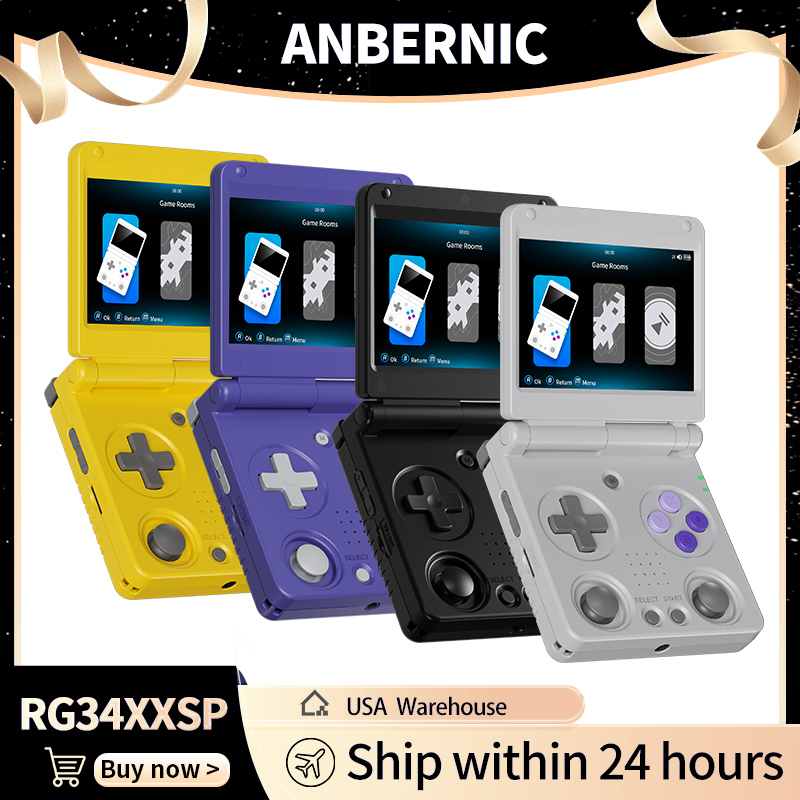 Retro Gaming Play Zone - Anbernic RG34XXSP Retro Flip Console di