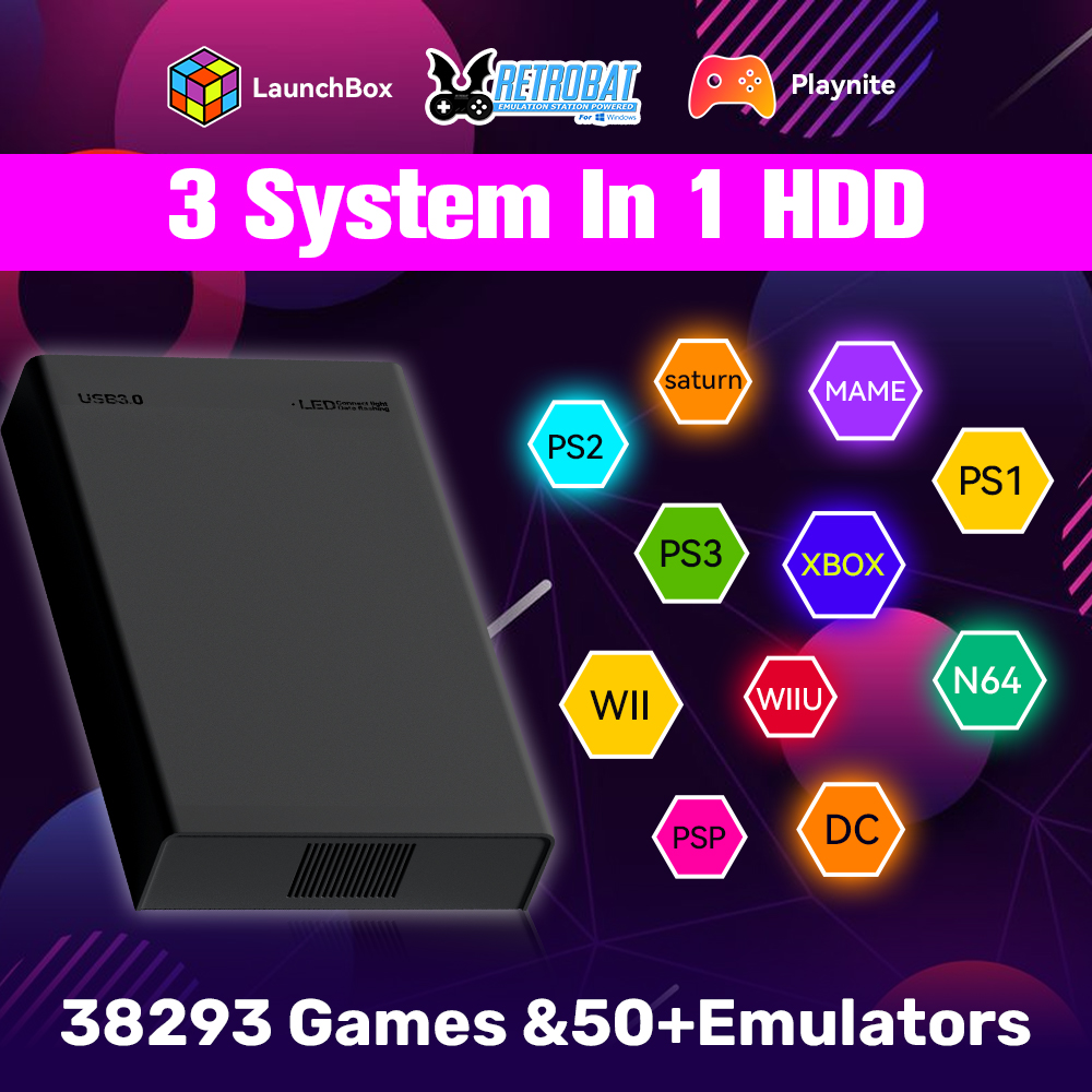 Retro Gaming Play Zone - Console per videogiochi HDD da gioco