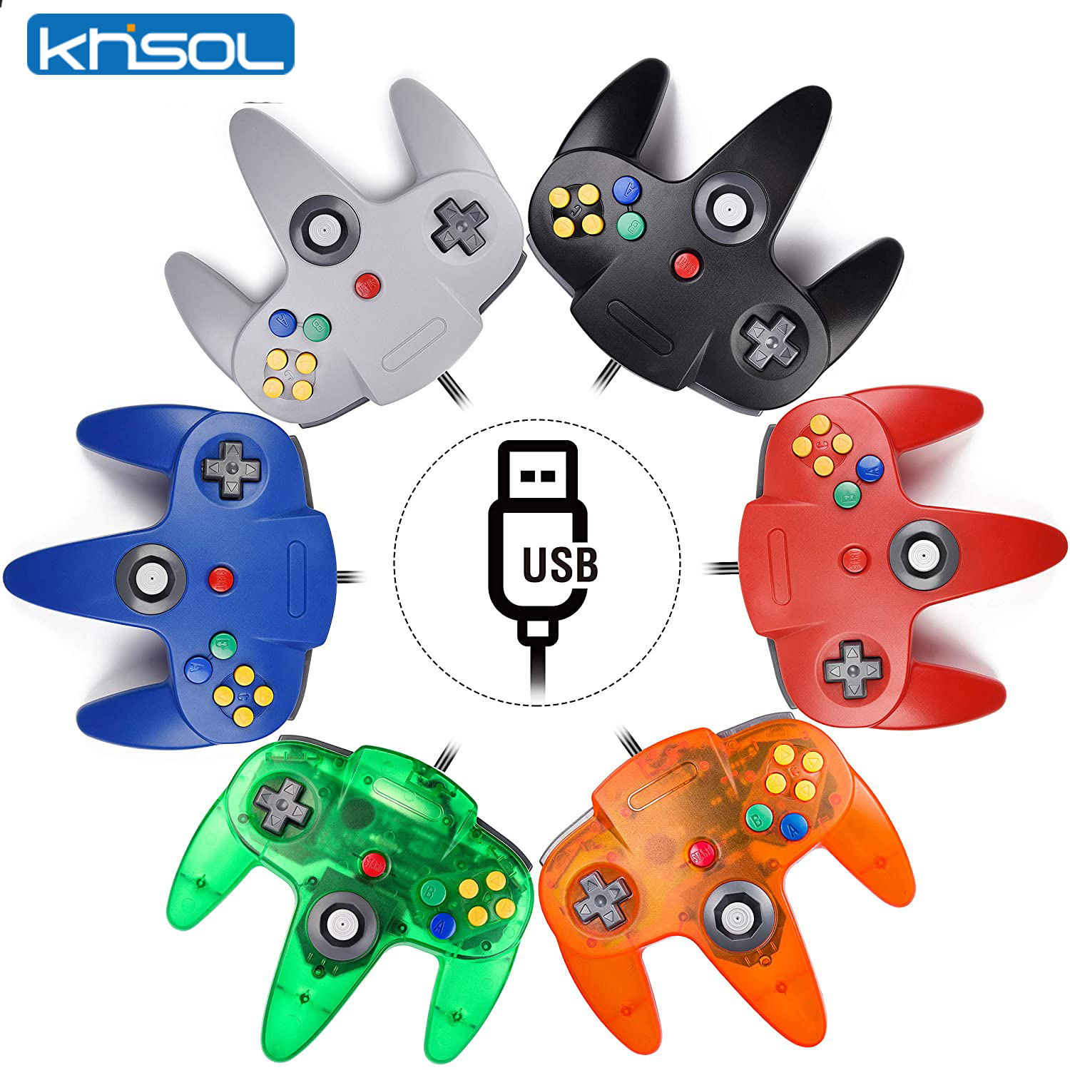 Retro Gaming Usb - Controller N64 Classico USB cablato remoto