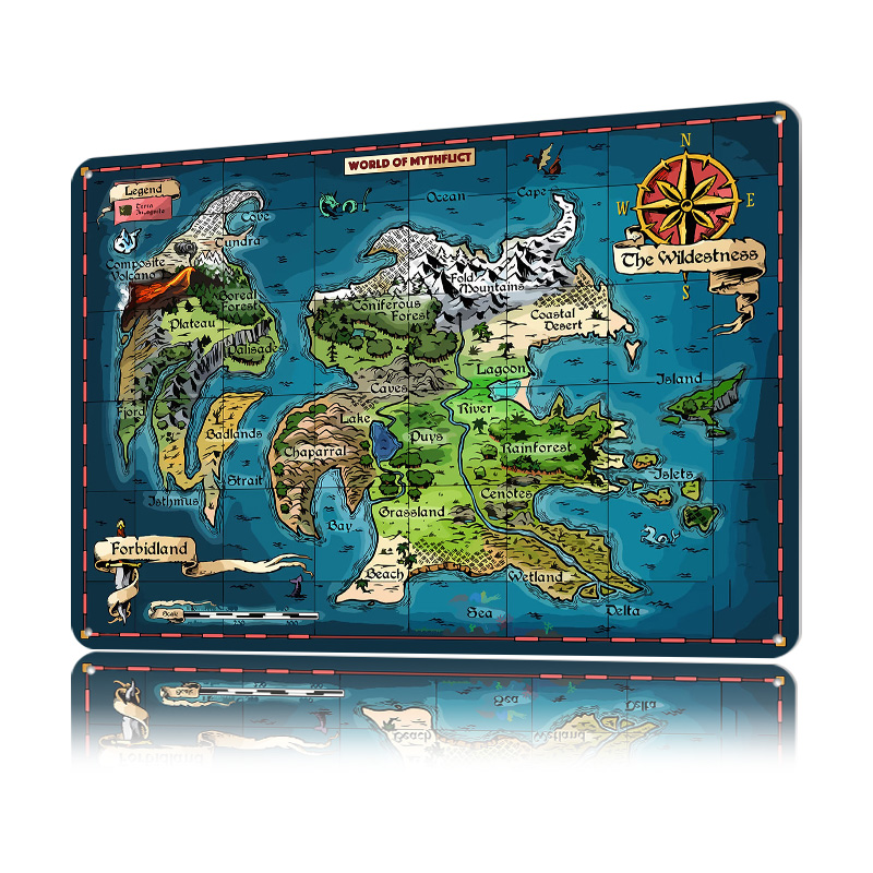 World of Mythflict Fantasy Map - World Of Retro Gaming recensione e prezzo