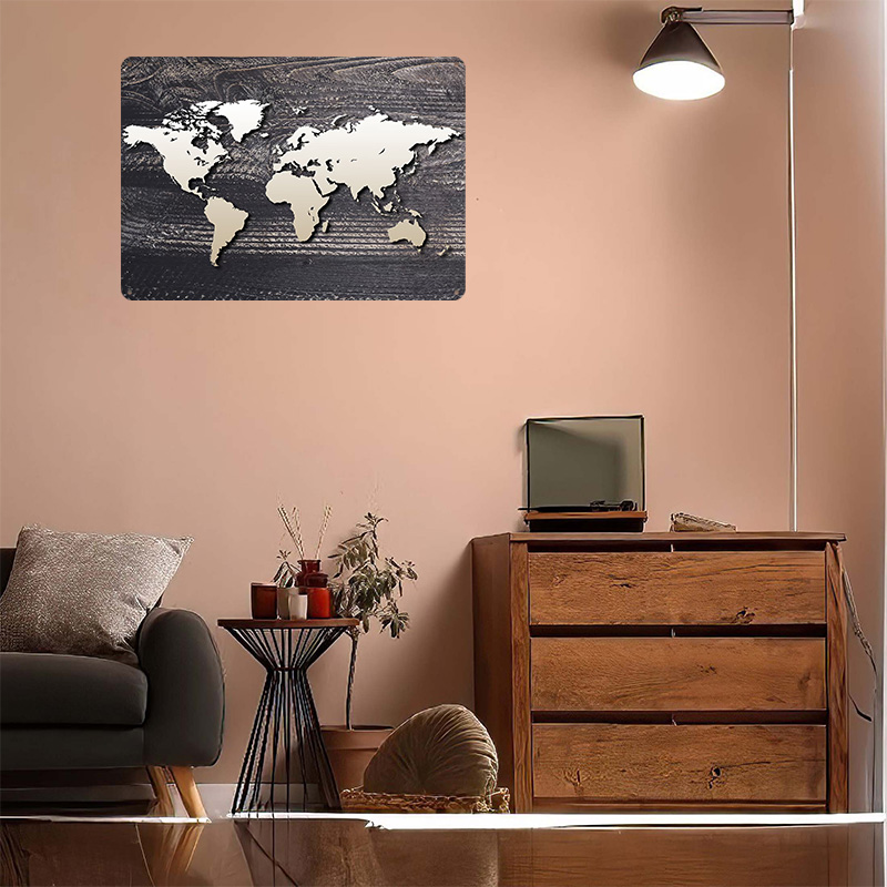 Poster in Metallo Mappa del Mo - World Of Retro Gaming recensione e prezzo