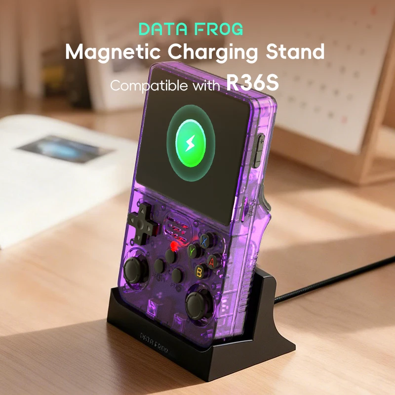 Data Frog R36S Base di Ricaric - Retro Gaming R36S recensione e prezzo