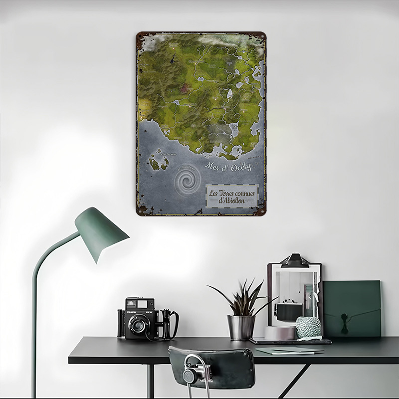 Poster in Metallo della Mappa  - World Of Retro Gaming recensione e prezzo