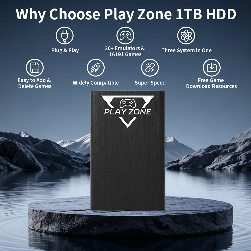 Play Zone 1TB HDD Portatile pe - Retro Gaming Play Zone recensione e prezzo