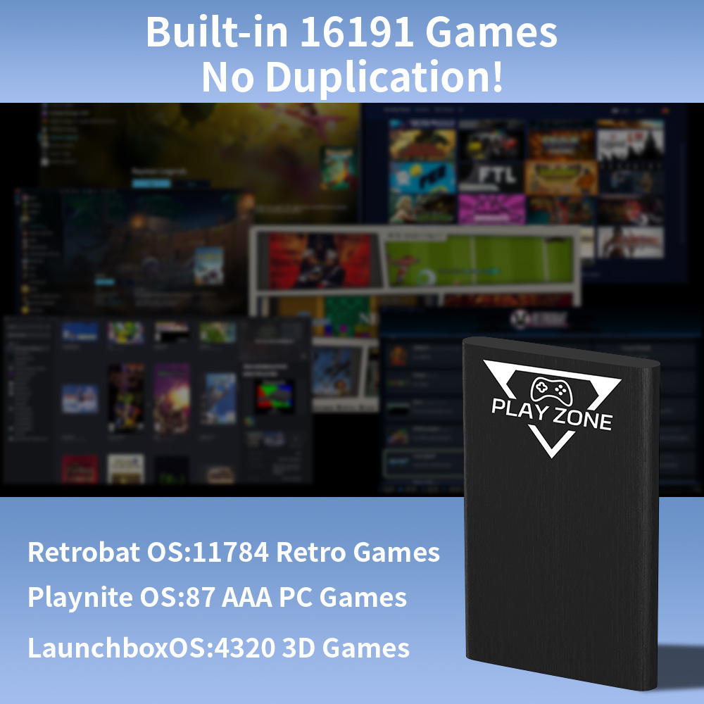 Play Zone 1TB HDD Portatile pe - Retro Gaming Play Zone recensione e prezzo