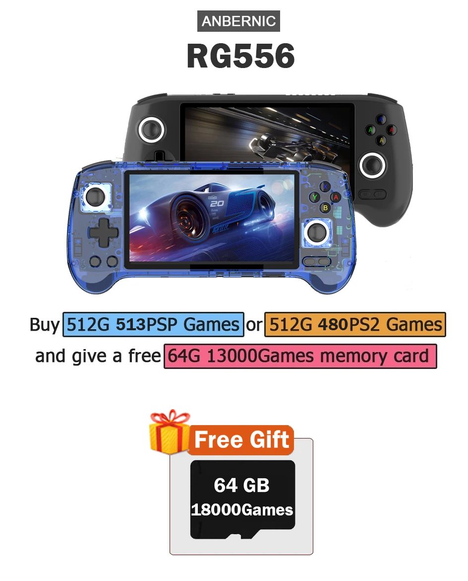 ANBERNIC RG556 Console di gioc - Retro Gaming Android recensione e prezzo
